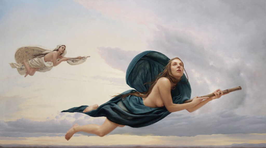 Flying Oil on linen.  © Arantzatu Martínez